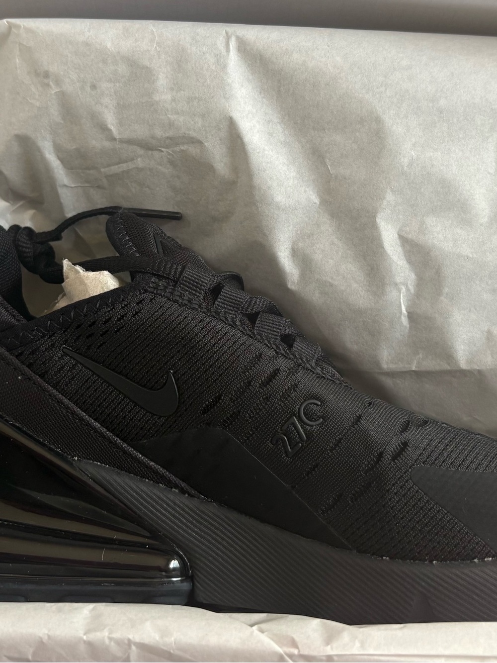 Nike Air Max 270 Men's Black Athletic Sneakers